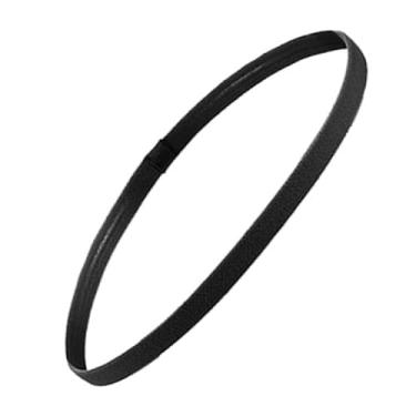 Imagem de Fino Antiderrapante Elástico Esportes Bandana de Cabelo Com Aperto de Silicone para Homens Mulheres Futebol Basquete Tênis (Preto)