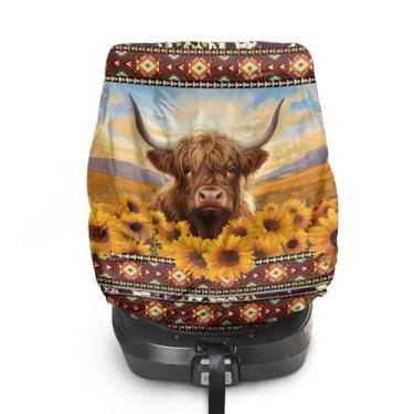 Imagem de JOAIFO Protetor de assento de carro Capa de proteção solar para assento de carro de bebê, mantém o assento do bebê em temperatura mais fria, bloqueia o calor e as capas UV do sol, acessórios