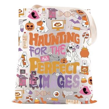 Imagem de JNIAP Presente ultrassonografista assombrando para as imagens perfeitas, sacola de presente técnico de ultrassom, Assombrando a sacola