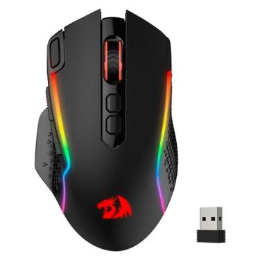 Imagem de Mouse Gamer Redragon Taipan Pro M810 10000 Dpi Sem Fio, Preto