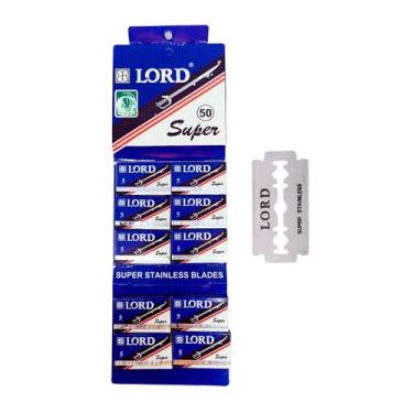 Imagem de Lamina de Barbear LORD Super, Lamina Inteira para Navalhete, Cartela c