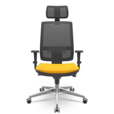 Imagem de Cadeira Brizza Presidente Tela Amarelo