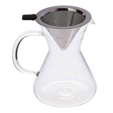 Imagem de Conjunto Café Jarra De Vidro E Filtro Em Inox 600Ml