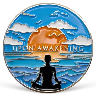Imagem de Medalhão de moeda AA Upon Awakening Sobriety Chip Alcoólicos Anônimos Presente Afirmação Token para Meditações Diárias Um Dia de cada Vez Recuperação de Vício Presentes de Aniversário para Homens