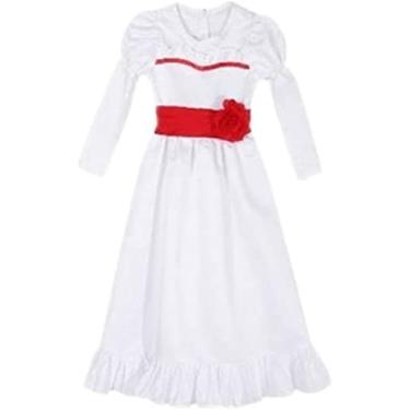 Imagem de Grand Duke Cos Annabelle Vestido para crianças Halloween Carnaval Cosplay Fantasia de Halloween para festa de Natal (Feminino M)