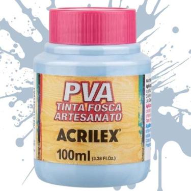 Imagem de Tinta PVA Fosca para Artesanato Acrilex Cores Frias 100ml - 03210, AZU