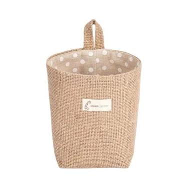 Imagem de Cesta de Armazenamento de Parede Estilo Nórdico - Pequeno Bolso de Alg