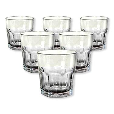 Imagem de Jogo 6 Copos para Whisky 310ml Transparente Linha Jade