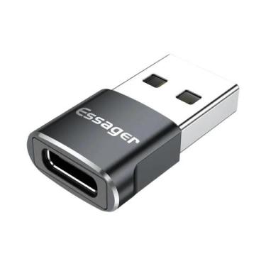 Imagem de Adaptador USB Tipo C 3.0 OTG - Conversor Macho/Fêmea para Macbook, Xia