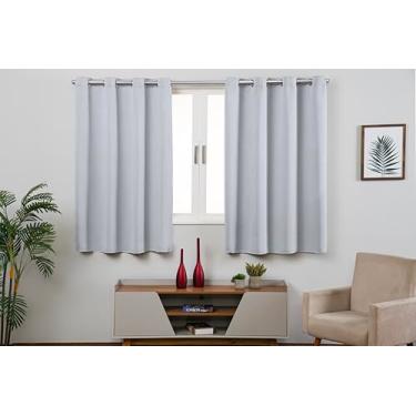 Imagem de Cortina BLACKOUT Quarto/Sala Tecido Poliester Corta Luz Blecaute (BRANCO, 2,80 x 1,80)