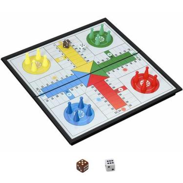 Imagem de Conjunto de tabuleiro de jogo Ludo KOKOSUN Magnetic Folding Travel 25 