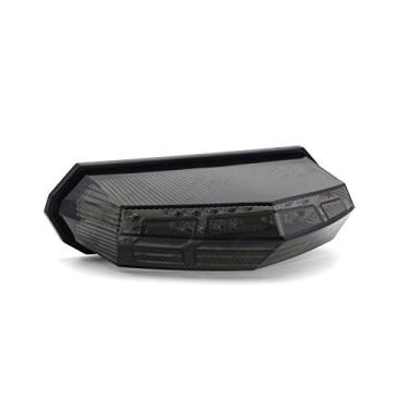 Imagem de MFC PRO Luz traseira universal fumê integrada para motocicleta 25 LED com função de alerta de freio de posição de seta para Dirt Bike Buggy Chooper Cruiser ATV (alerta de fumaça/parada)