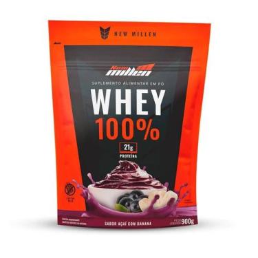 Imagem de Whey 100% Refil (900g) - Sabor: Açai com  Banana - New Millen