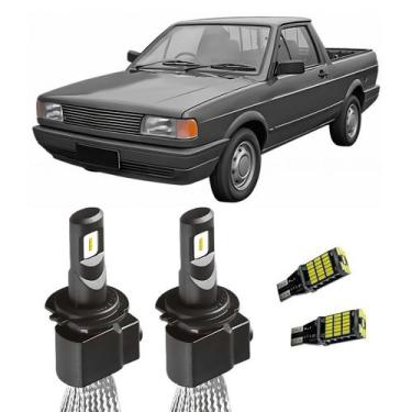 Imagem de Lampada Super LED H4 6000K Com Pingo T10 Saveiro 1992 A 1999 - Ray-X