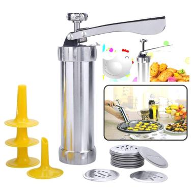 Imagem de Maquina Para Modelar Biscoitos Manual 20 Moldes De Alumínio