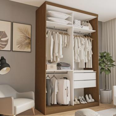Imagem de Closet Solteiro sem Portas 2 Gavetas Júlia