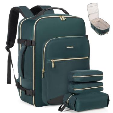 Imagem de Mochila de viagem LOVEVOOK 50L com 3 cubos de embalagem à prova d`água