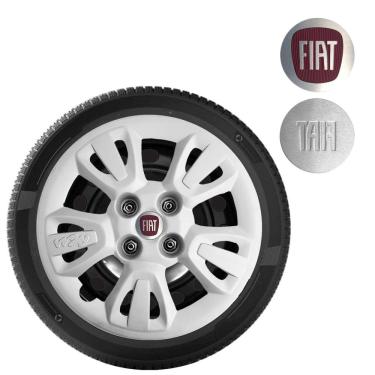 Imagem de 1X Calota Uno Palio Way Aro 14 Prata Logo Aluminio 079Cb