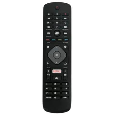 Imagem de Allimity Substituição do controle remoto 996596001555 para Philips TV YKF406-001 32PFS5501/12 32PFT5501/12 32PFS6401/12 32PFS6401/60 43PUS6401/60 40PFH55 501/801 8 32PFS6402/12 32PFT5501/60 40PFS5501