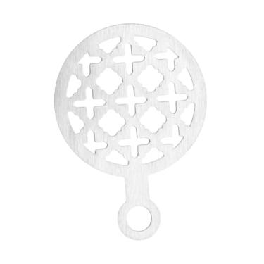 Imagem de YWJLQH Coffeeing Coffee Coffee Flowing Baking Modelos de estampagem de bolo para decoração de estêncil para biscoito, Padrão Irregular