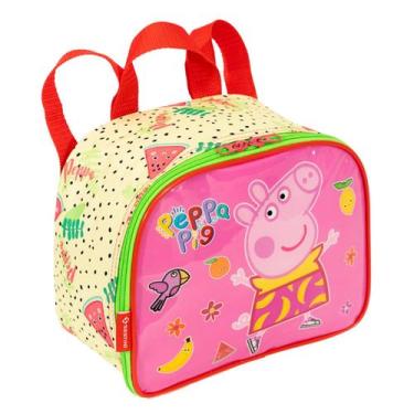 Imagem de Lancheira Térmica Peppa Pig Creche Escolar Meninas Infantil, Rosa