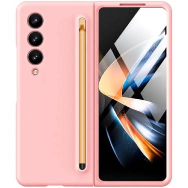 Imagem de Capa protetora à prova de choque para Samsung Galaxy Z Fold 4 com caneta S Pen e protetor de tela integrado, compatível com carregamento sem fio MagSafe, capa protetora à prova de choque para Samsung