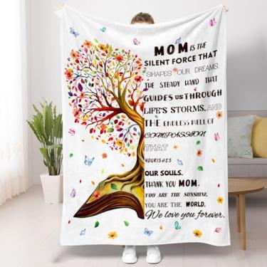 Imagem de Presentes para mãe, cobertor de dia das mães, cobertor de aniversário, presente de aniversário para mãe, supermacio, aconchegante, capa de sofá, cobertor de flanela quente e luxuoso para mulheres vovó