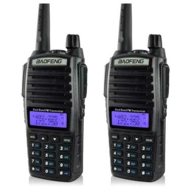 Imagem de Kit 2 Radio Walkie Talkie Baofeng Uv82 De Longo Alcance Uhf - Radio Co