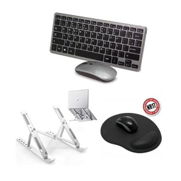 Imagem de BDNET, Teclado E Mouse Bluetooth+ Sup +mouse Pad P/Notebook