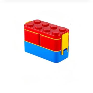 Imagem de Lancheira Bento Box 2 Andares(Retângulo 2º andar Topo vermel)