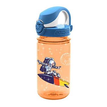 Imagem de Nalgene Garrafa de água Sustain Tritan Kids On The Fly sem BPA feita com material derivado de 50% de resíduos de plástico (usando equilíbrio de massa certificado ISCC), à prova de vazamento, durável
