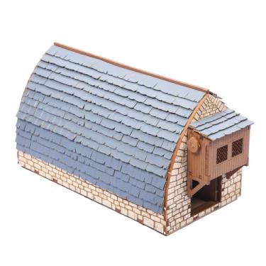 Imagem de Medieval Barn (Livery) DIY Building Kit for Teens and Adults, Suitable for Playing with Family Realistic