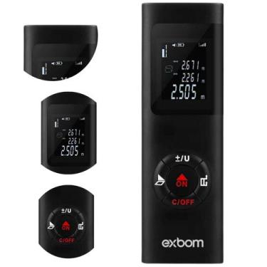 Imagem de Trena Digital a Laser Slim Com Nível Profissional Medidor de Distância