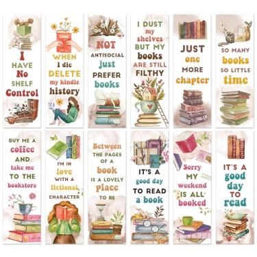 Imagem de Haooryx Marcadores de livro para amantes de livros – 120 peças de papel aquarela marcador de página de leitura frente e verso rastreador de livros clube de leitura festa professor material escolar