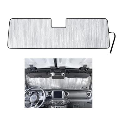 Imagem de Protetor solar YelloPro com ajuste personalizado para Jeep Gladiator Pickup 2020 2021 2022 2023 - Sensor de controle de cruzeiro adaptável - Acessórios de proteção solar refletor UV [Feito nos EUA]