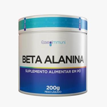 Imagem de Beta Alanina 100% Pura em Pó EssenImmuni 200g Pré-Treino Energia Força Performance Recuperação Muscular