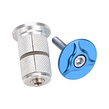 Imagem de Tampa Superior do Fone de Ouvido de Liga de Alumínio para Mountain Bike Yctze, Bung Expansor de Garfo de 1/1,25 Polegada, Ideal para, BMX, Ciclismo, Fones de Ouvido de Carbono