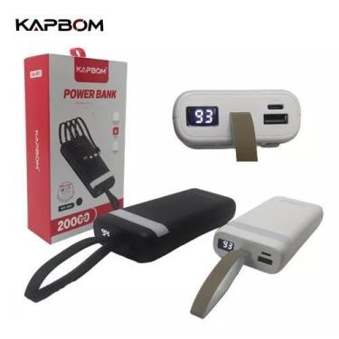 Imagem de Power Bank Lanterna Led 20000mah Kapbom Ka-961 Portátil - Rhos