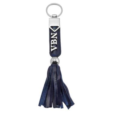 Imagem de Chaveiro Personal FERRARA Feminino em Couro Galvani, Azul