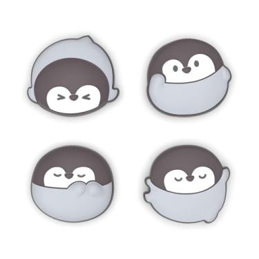 Imagem de PlayVital Thumb Grips for Nintendo Switch 2 | Kawaii Silicone Joystick Caps (4-Pack) - Cute Accessories Animal Design Thumbstick Covers for Joycon 2 - Cutie Penguin