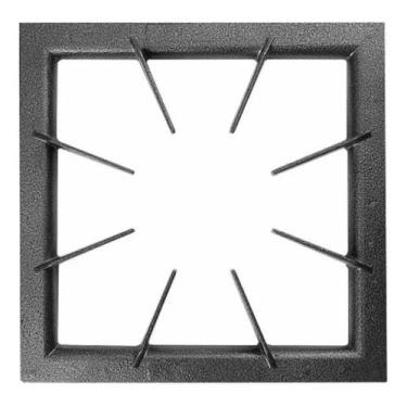 Imagem de Grelha 8 Dedos Trempe Fogão Industrial 40x40cm Ferro Fundido - MR Fogõ