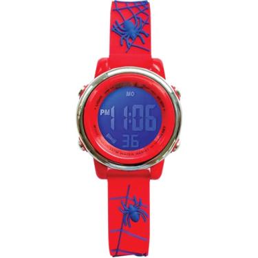 Imagem de Relógio infantil 3D Band First Watch – Relógio analógico colorido e com iluminação digital – Monster Trucks, Dinossauros, Tubarão, Unicórnio, Borboleta, Gatinho, Aranha – Impermeável – Time Teacher – Meninas, Meninos, Crianças – Relógio Escolar, Vermelho, Japonês