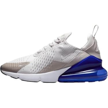 Imagem de Nike Tênis masculino Air Max 270 (AH8050-031, cinza vasto/cinza universitário/azul corredor/branco Summit), Cinza vasto/cinza universitário/azul corredor/branco Summit, 42 BR