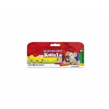 Imagem de Giz De Cera Curto 15 Cores 68G Koala