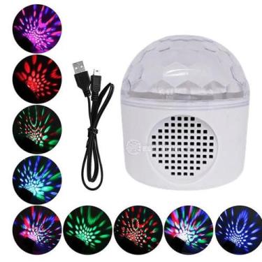 Imagem de Mini Globo Caixa de Som XL-911 LED - Som e Iluminação - GENERICO
