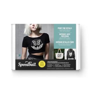 Imagem de Speedball Kit completo de impressão de tela de emulsão fotográfica – Inclui moldura de 10 × 35.6 cm, lâmpada de exposição LED de 30 W, tintas de tecido flexível, solução Diazo, removedor