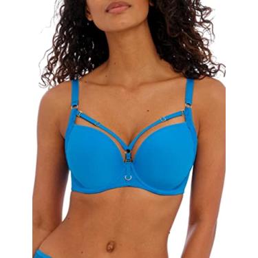 Imagem de Freya Sutiã feminino Temptress com aro moldado, Azul médio, 32C
