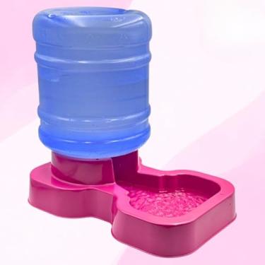 Imagem de Comedouro e Bebedouro para Cachorro Cães e Gatos Automático 10LTS E 8LTS (ROSA - BEBEDOURO MENPLAST)