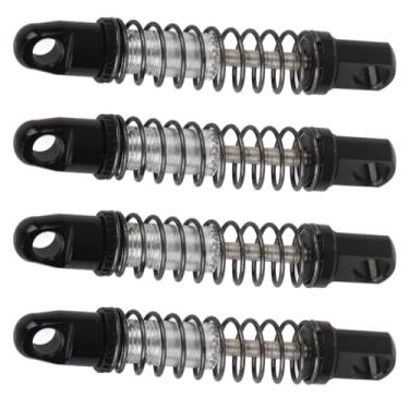 Imagem de SPYMINNPOO Metal Spring Damper Impact Absorção Amortecedores para Jimny 1/16 Carro RC (Preto)