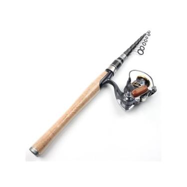 Imagem de Varas de Pesca Combos de vara de pesca telescópica de carbono 2,1 m para iniciantes no mar e surf Vara de Pesca Telescópica(2.7M Rod 3000 Reel)